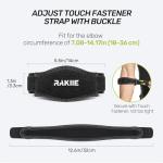 Rakiie Adjustable Tennis Elbow Brace 2 Pack