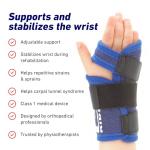 Adjustable Wrist Brace for Kids - Blue