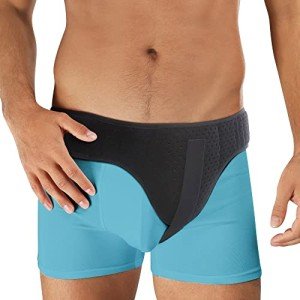 Hernia Belt for Men Inguinal Hernia Support | Groin or Lower Abdominal Hernia Truss Hernia Belts for Women or Mens Inguinal Hernias Support Belt | With Pressure Pad Fits Left or Right Groins (MEDIUM)