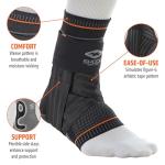 Shock Doctor Ultra Knit Ankle Brace, Small Black