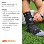 Shock Doctor Ultra Knit Ankle Brace, Small Black