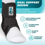 ASO Speed Lacer Medium Black Support Brace