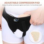 Tenbon Hernia Belts for Men - Groin Hernia Support for Men and Woman Medical Hernia Guard Inguinal Truss for Single/Double Sports Hernia Adjustable Waist Strap with 2 Removable Compression Pads