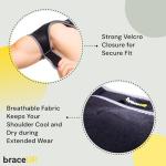 Adjustable Shoulder Brace with Ice Pad Pocket