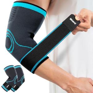 Rakiie Elbow Compression Sleeves for Pain Relief