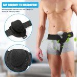 COSTICA Hernia Belts for Men, Inguinal Hernia Belt, Adjustable Groin Belt Fits Left or Right Side, Hernia Support Truss for Inguinal, 1 Removable Compression Pad, 1 PCS, S/M