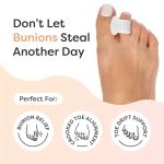 ZenToes Gel Toe Separators for Bunion Relief - 4 Pack