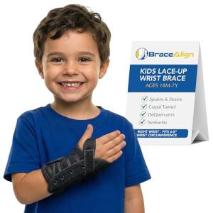 Kid's Lace-Up Wrist Brace for Support & Recovery