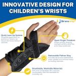 Kid's Lace-Up Wrist Brace for Support & Recovery