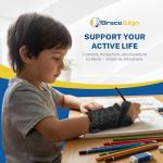 Kid's Lace-Up Wrist Brace for Support & Recovery