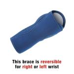 Adjustable Blue Night Wrist Support for Relief