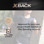 Adjustable Copper Fit X-Back Brace for Pain Relief