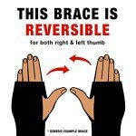 Adjustable ACE Thumb Stabilizer in Black