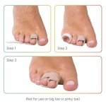 ZenToes Fabric Wraps for Toe Support (4 Pack)