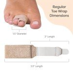 ZenToes Fabric Wraps for Toe Support (4 Pack)