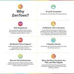 ZenToes Fabric Wraps for Toe Support (4 Pack)