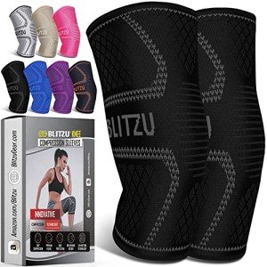 2 Pack Compression Knee Braces for Pain Relief