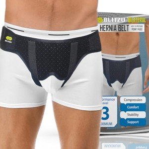 BLITZU Adjustable Hernia Belt for Men & Women