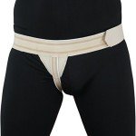 Inguinal Groin Hernia Support Belt - Right Beige