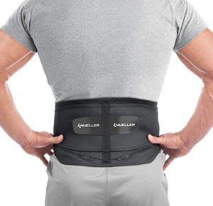 MUELLER Adjustable Lumbar Support Brace, Black