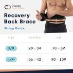 Copper Compression Lower Back Support Brace - 39" to 50
