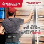 MUELLER Adjustable Lumbar Support Brace, Black
