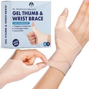 4-Pack Waterproof Thumb & Wrist Brace Set