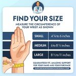 4-Pack Waterproof Thumb & Wrist Brace Set