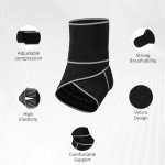 Adjustable Ankle Brace for Sprains and Support