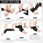 Adjustable Ankle Brace for Sprains and Support