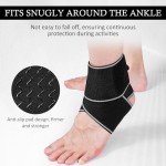 Adjustable Ankle Brace for Sprains and Support