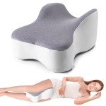 Comfortable Knee Pillow for Side Sleepers - Gray