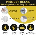 Comfortable Knee Pillow for Side Sleepers - Gray