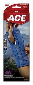 Adjustable Blue Night Wrist Support for Relief