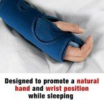 Adjustable Blue Night Wrist Support for Relief