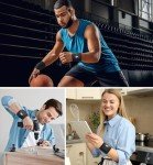 HiRui 2-Pack Adjustable Wrist Compression Straps