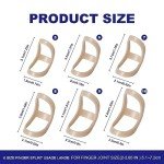 6 Pack Oval Waterproof Finger Splints for Relief