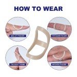6 Pack Oval Waterproof Finger Splints for Relief