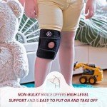Adjustable Knee Support for Kids - Black