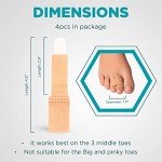 Hammer Toe Straightener Wraps - 4 Pack