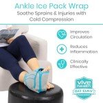Vive Compression Ankle Ice Pack for Pain Relief