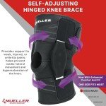 Self-Adjusting Hinged Knee Brace for Pain Relief