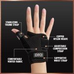 Reversible Copper Infused Wrist and Thumb Brace
