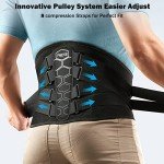 FREETOO Adjustable Back Brace for Pain Relief