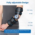 Adjustable Hinged Elbow Brace for Post-Surgery Support