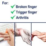 RonJea 4-Pack Adjustable Finger Splint Brace