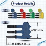 RonJea 4-Pack Adjustable Finger Splint Brace