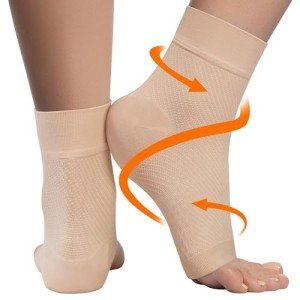 Ankle Compression Sleeve for Foot Support - L
