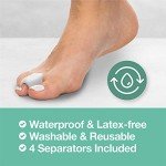 ZenToes Gel Toe Separators for Bunion Relief - 4 Pack