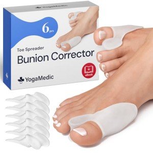 YOGAMEDIC® Bunion Corrector Toe Separator - 6 Pcs